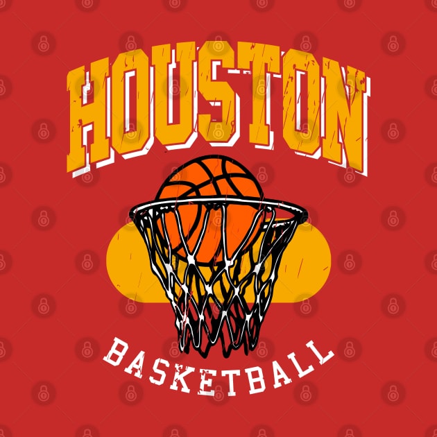 Vintage Houston Basketball by funandgames