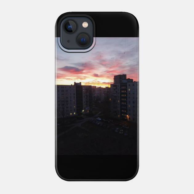 Dawn in the city (Photo) - Dawn - Phone Case