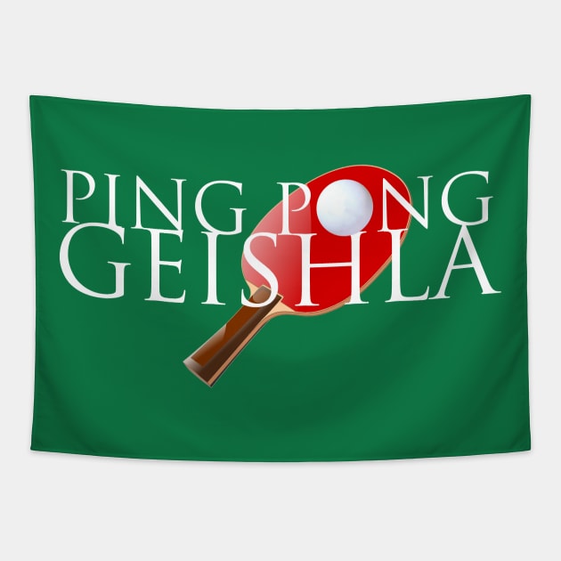 Ping Pong Geishla Tapestry by DarkPhoeniX