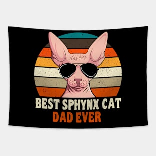 Sphynx Cat Dad Owner Breeder Hairless Pet Lover Father's Day Tapestry