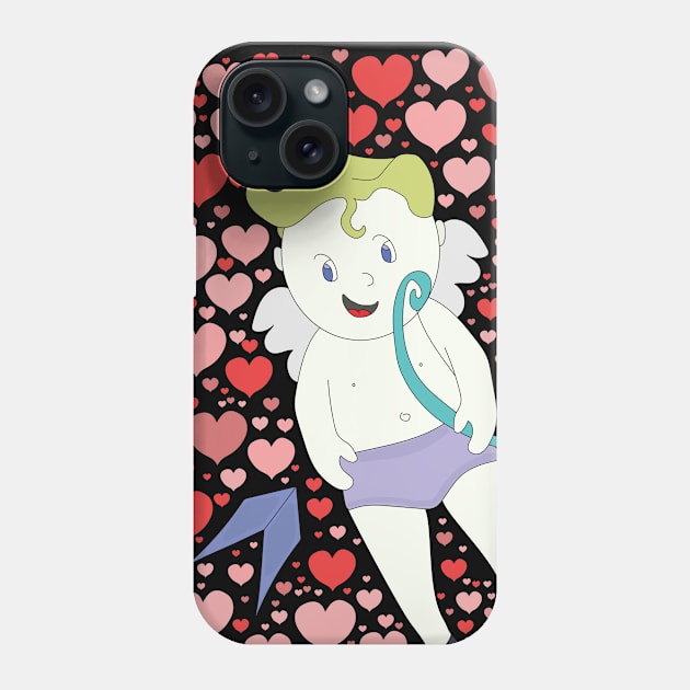 A Lovely Cupid Phone Case by DiegoCarvalho