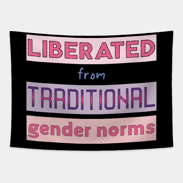 Liberated from traditional gender norms Tapestry by mag-graphic