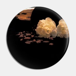 Coffee and Carnations -  Baroque Inspired Dark Still Life Photo Pin