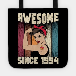 Awesome since 1994,28th Birthday Gift women 28 years old Birthday Tote