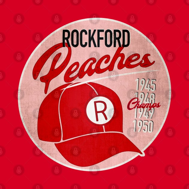 Rockford Peaches • AAGPBL Hat • Rockford, Illinois by The MKE Rhine Maiden