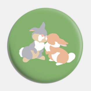 A Bunny's First Kiss Pin