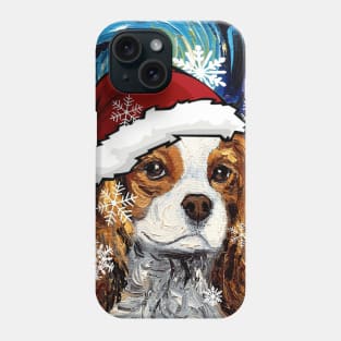 Blenheim Spaniel Santa Phone Case