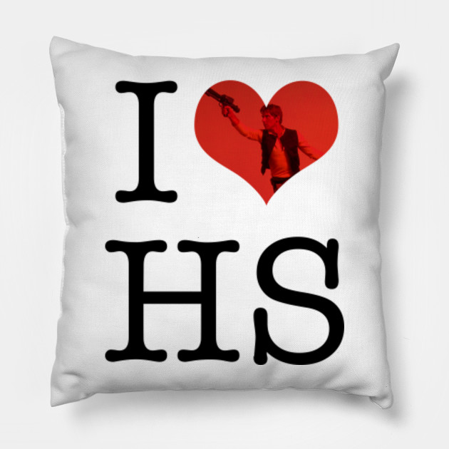 I Love Hs Star Wars Han Solo Kissen Teepublic De