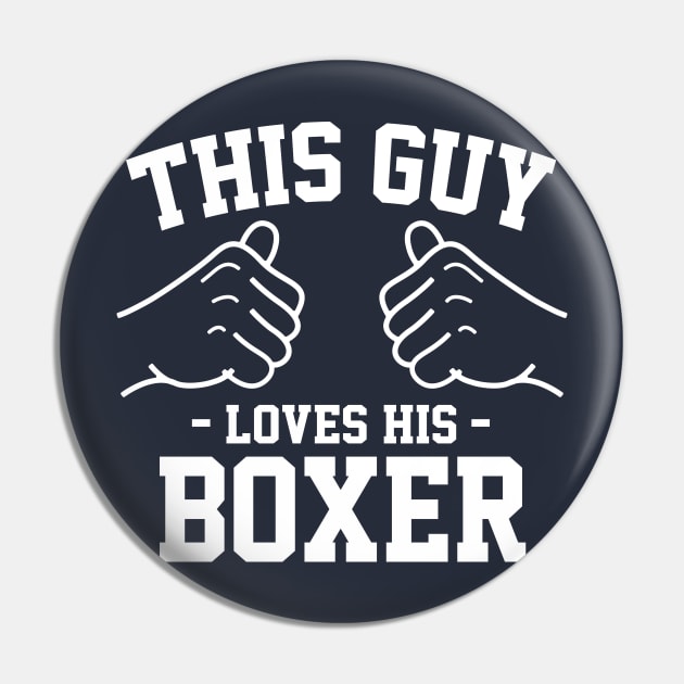 This guy loves his boxer Pin by Lazarino