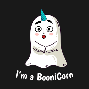 Funny Halloween: Relaxed Boonicorn Unicorn Ghost T-Shirt