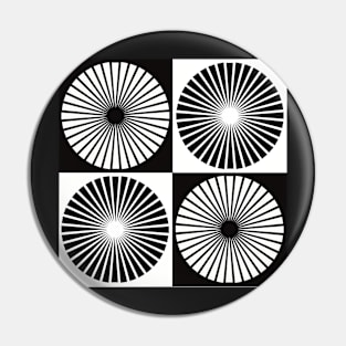 Optical illusion pattern Pin