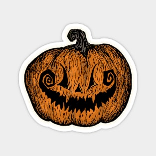 Gothic Jack-o-Lantern (Color Version) Magnet