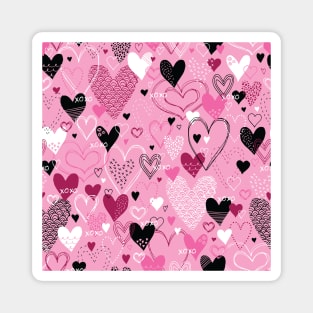 Hearts and Kisses Magnet