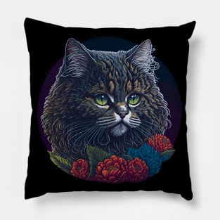 Cat Breed - Selkirk Rex Cat Pillow