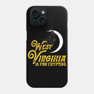 West Virginia Is For Cryptids Mothman Design Phone Case