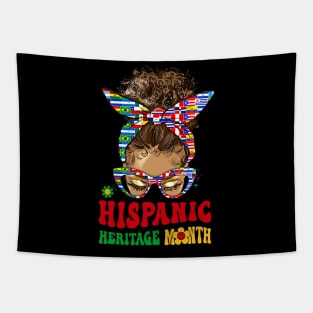 Groovy Hispanic Heritage Month Latino Countries Black Women Tapestry