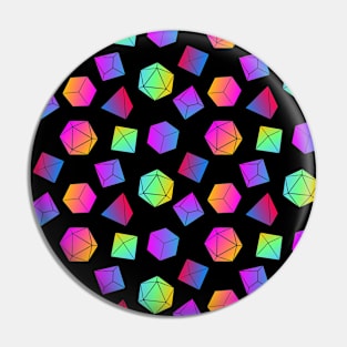 Neon Dice Print Pin