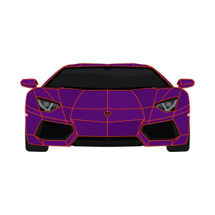 AVENTADOR ORANGE AND PURPLE T-Shirt