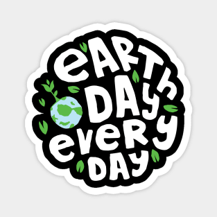 Earth Day Everyday Climate Vote Typographie Illustration Gift Magnet