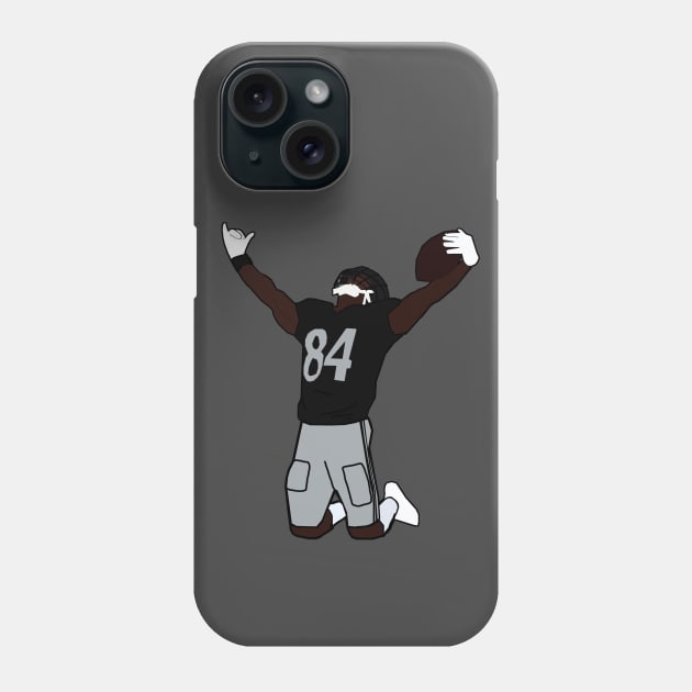 Antonio Brown Touchdown Celebration - NFL Oakland Raiders Phone Case by xavierjfong