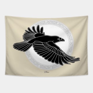 Crow Silhouette Tapestry