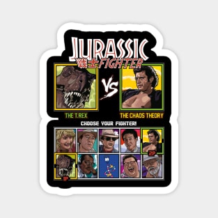 Jurassic Park Fighter - T.Rex vs Ian Malcolm Magnet