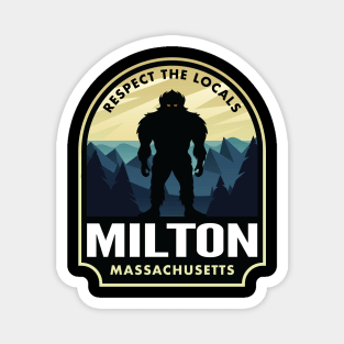 Milton Massachusetts Bigfoot Sasquatch Magnet