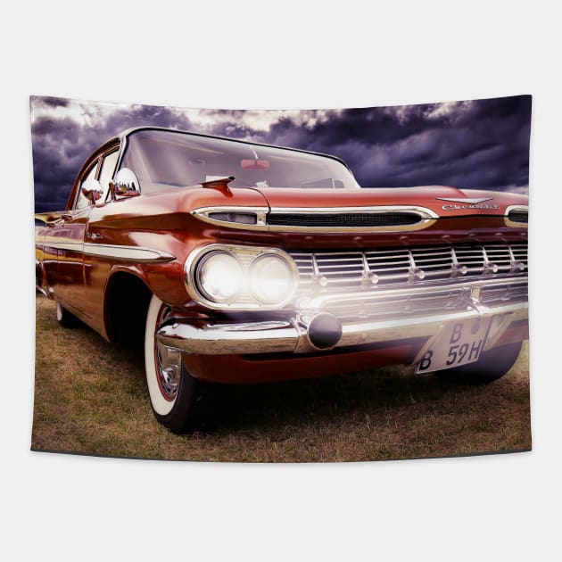 1959 Chevrolet Impala Tapestry by hottehue