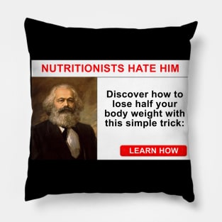 Karl marx meme Pillow