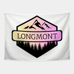 Longmont Colorado Mountains and Trees Tapestry