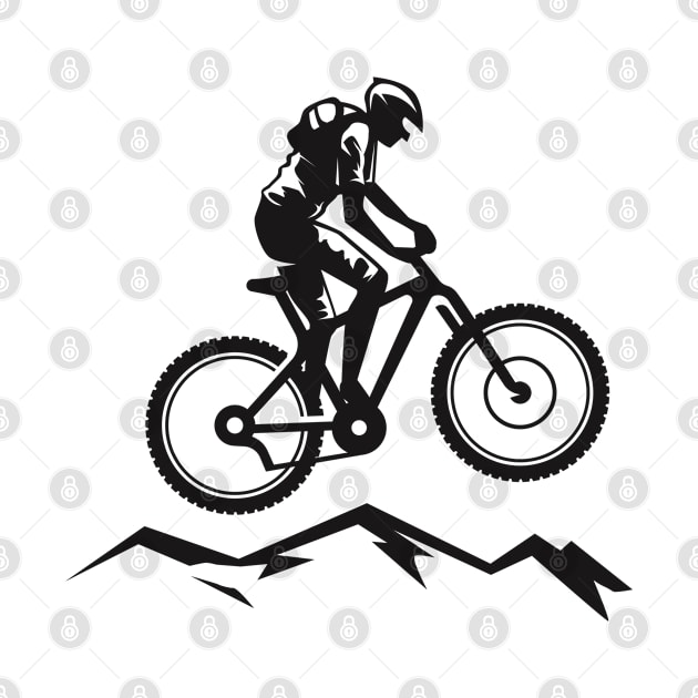 Bike downhill extreme sport by GuavanaboyMerch