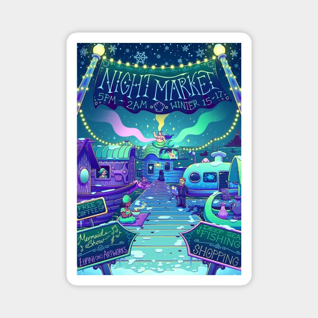 Stardew Valley Night Market Magnet by Bratzoid