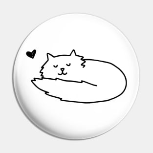 Sleeping Cat Pin