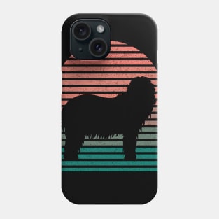 Vintage Retro Sunset Dog Mom And Dad Cute Dog Lover Owner T-Shirt Phone Case