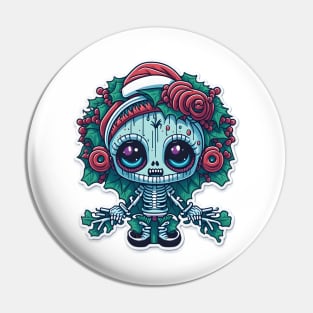 Skeleton Xmas Pin