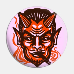 RED SATAN Pin