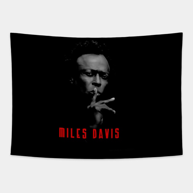 miles davis visual art Tapestry by DOGGIES ART VISUAL