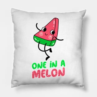 One in a "Melon" cute pun design Pillow