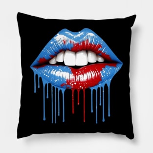 Graphic Lips Pillow