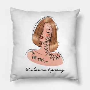 Welcome Spring Pillow