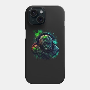 Interstellar Defender: Graffiti Art Featuring a Space Marine Phone Case