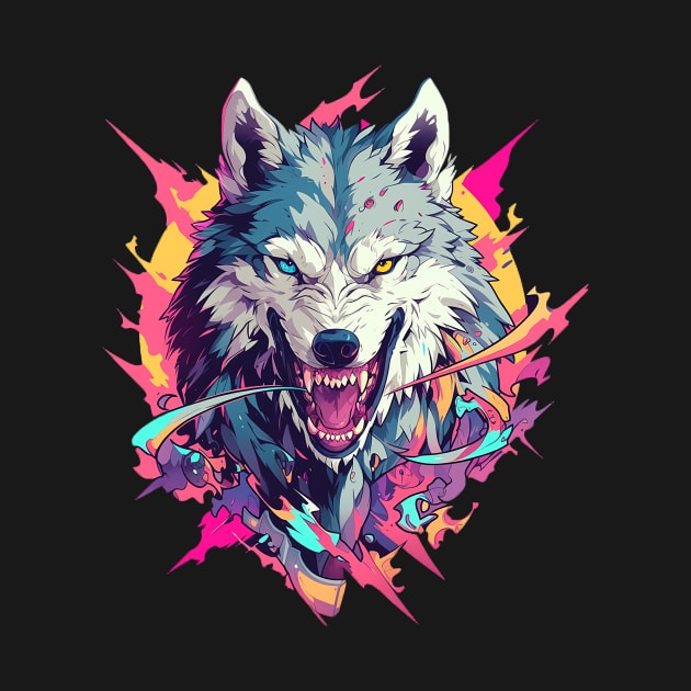 wolf face by sample the dragon