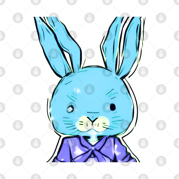 Jitters the Hyper Anime Easter Bunny (MD23ETR031b) by Maikell Designs