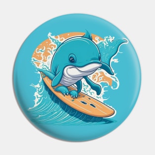 The Surfer's Dolphin Pin