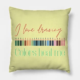 Colors heal me Pillow