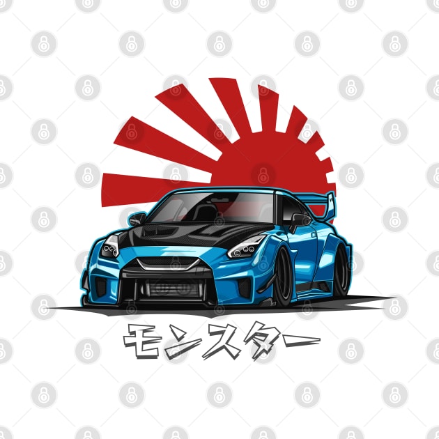 Skyline GTR R35 (Blue) by Jiooji Project