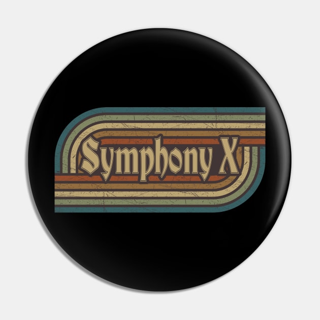 Symphony X Vintage Stripes Pin by paintallday