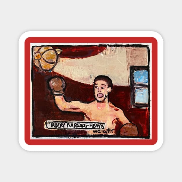 Rocky Marciano Magnet by ElSantosWorld
