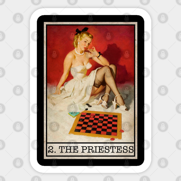 Tarot - The High Priestess - Tarot - Sticker