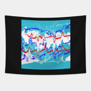 Blue Beach Tapestry